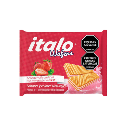 GALLETA WAFER MINITACO ITALO FRESA 80GR*24