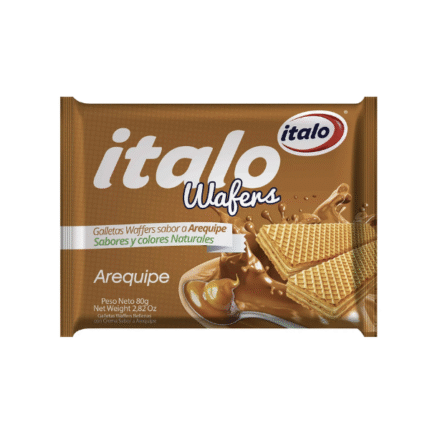 GALLETA WAFER MINITACO ITALO AREQUIPE 80GR*24