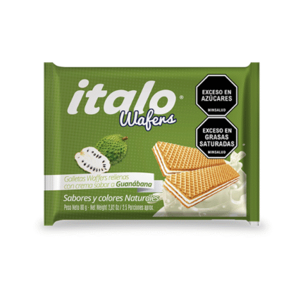 GALLETA WAFER MINITACO ITALO GUANABANA 80GR*24