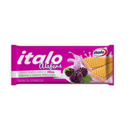 GALLETA WAFER ITALO TACO GRANDE MORA 117GR*48