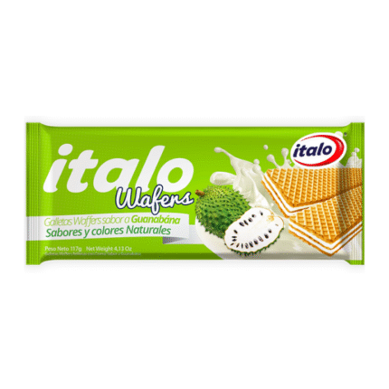 GALLETA WAFER ITALO TACO GRANDE GUANABANA 117GR*48