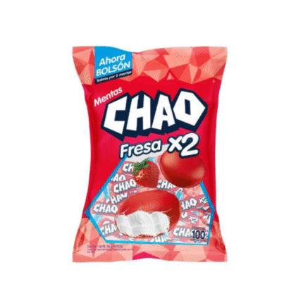 MENTA CHAO PEPA FRESA X2 *100  CJ*18
