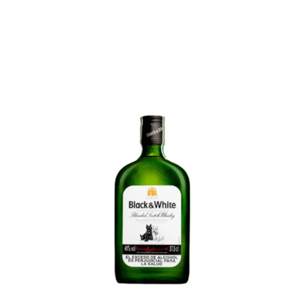 WHISKY BLACK AND WHITE MINI VIDRIO CJ *48