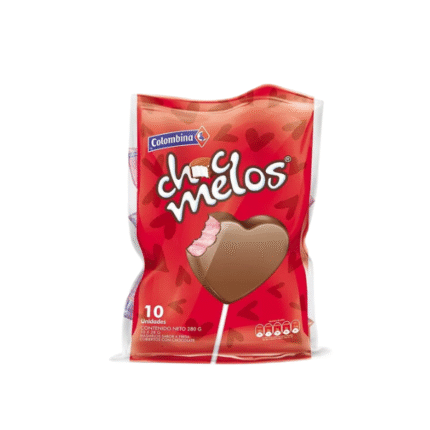 CHOCMELOS PALETA CORAZON*10*12
