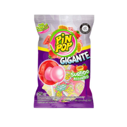CHUPETA PIN POP GIGANTE SURTIDO*24 CJ*16