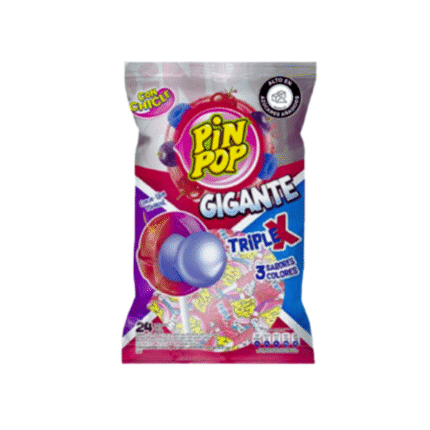 CHUPETA PIN POP GIGANTE TRIPLE*24 CJ*16