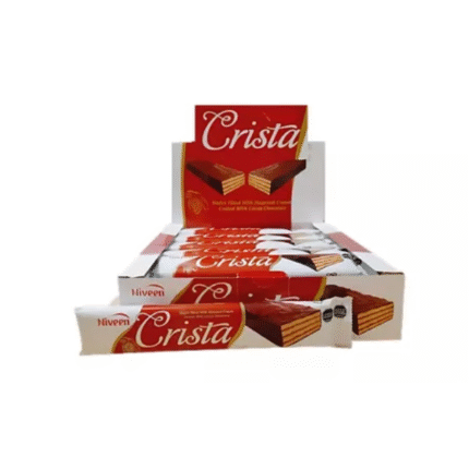 GALLETA WAFER CRISTAL CHOCOLATE AVELLANA*24