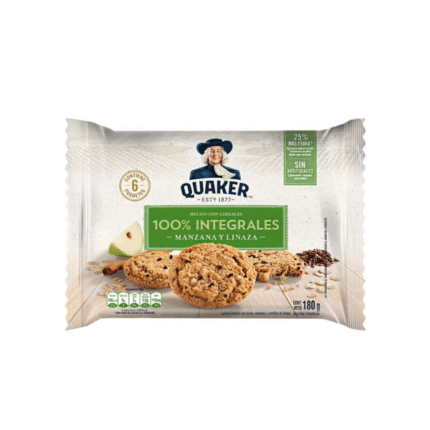 GALLETA QUAKER MANZANA Y LINAZA 180G