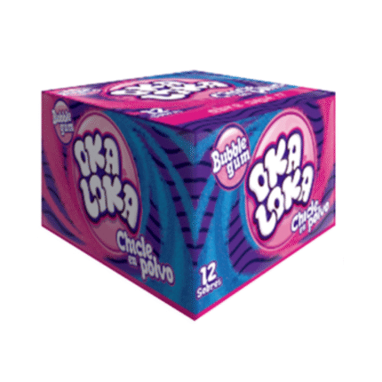 OKA LOCA CHICLE EN POLVO CJ*12