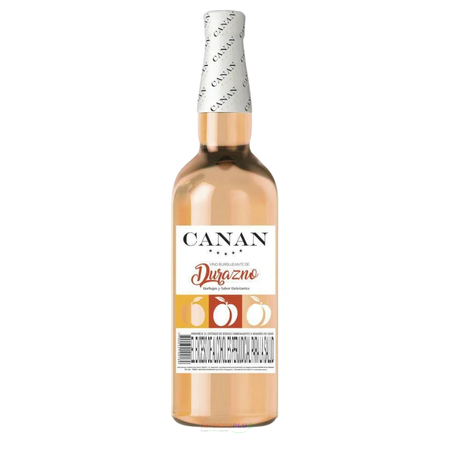 NVD VINO DURAZNO CANAN BT *12