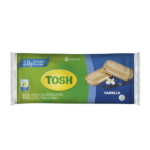 GALLETAS TOSH TIPO SANDWISH VAINILLA*6 148GR CJ*24