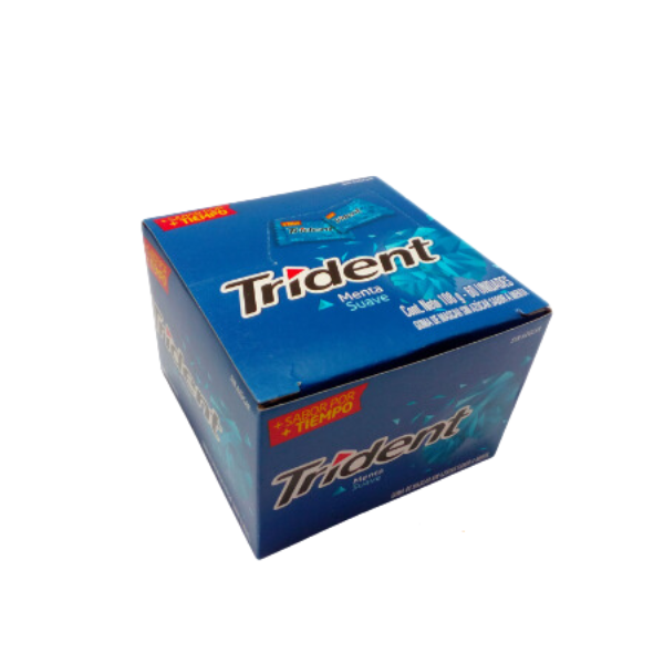 CHICLE TRIDENT*60 S. MENTA CJ*40
