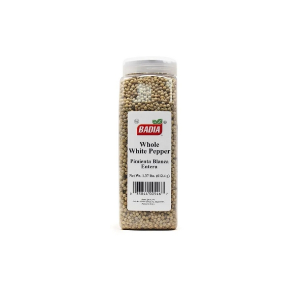 BADIA PIMIENTA BLANCA ENTERA 614.4GR CJ*6