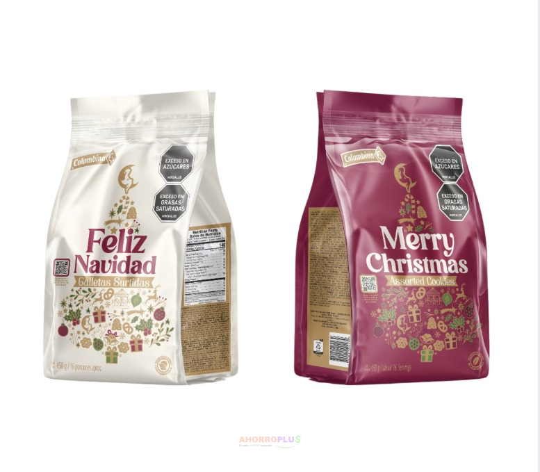 NVD GALLETAS MERRY CHRISTMAS COLOMBINA 450GR CJ*12