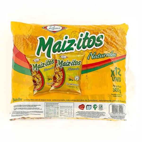 MAIZITOS NATURAL PAQ *12 45GR