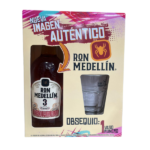ESTUCHE RON MEDELLIN + VASO RONERO CJ*12