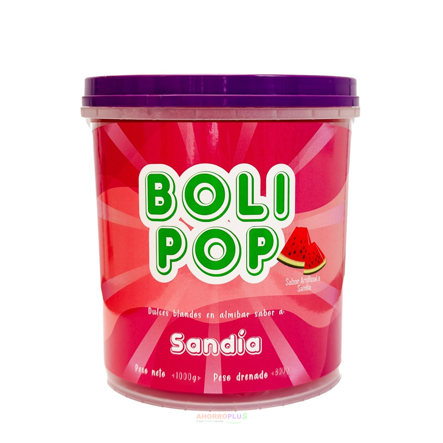 3044-BOLI-POP-SANDIA-1KG-CJ9 BOLI POP SANDIA 1KG CJ*9 - Imagen 1