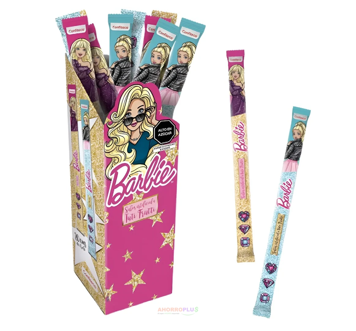 3321-CHICLE-LARGO-BARBIE15-30GR24 CHICLE LARGO BARBIE*15 30GR*24 - Imagen 1