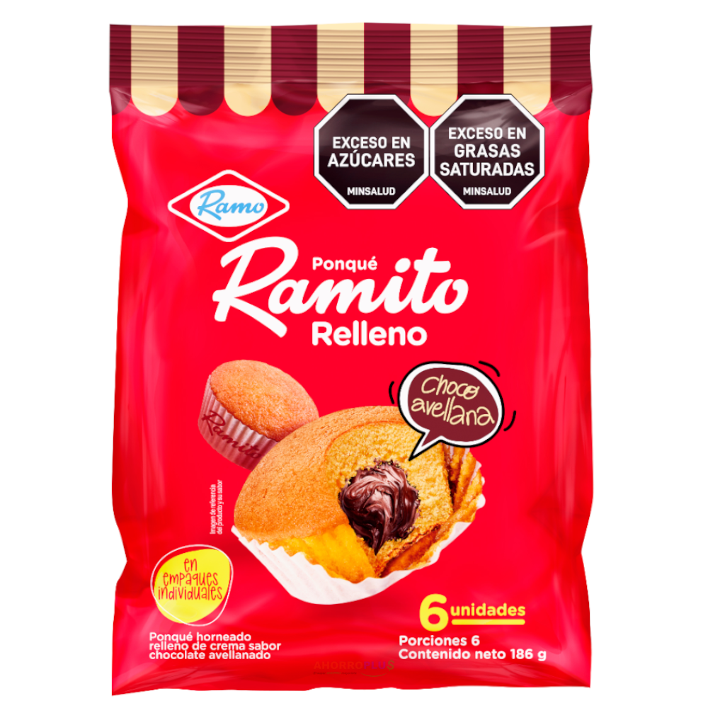 3441-PONQUE-RAMITO-RELLENO-6UND-186GR PONQUE RAMITO RELLENO *6UND 186GR - Imagen 1