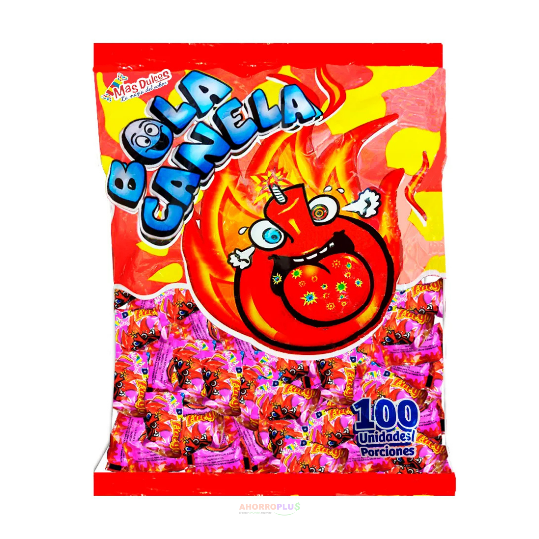 CHICLE BOLA CANELA *100UND CJ*24