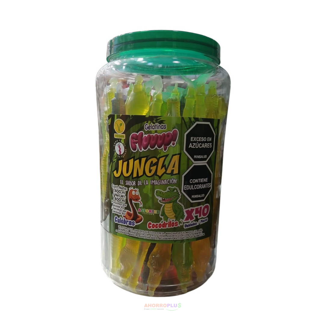 GELATINAS FLUUUP! JUNGLA TARRO *40 CJ*8