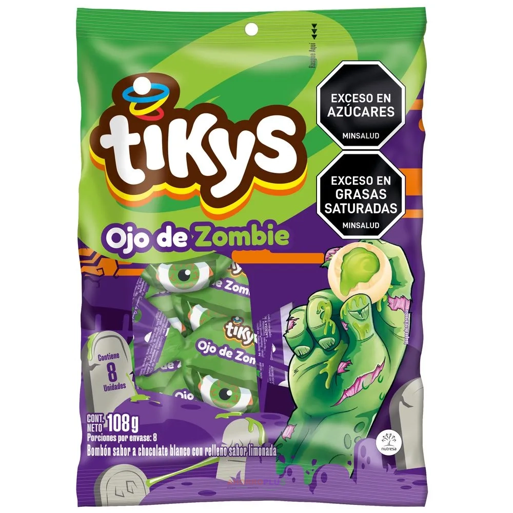 3977-TIKYS-OJOS-DE-ZOMBIE-108GR-CJ24 TIKYS OJOS DE ZOMBIE *108GR CJ*24 - Imagen 1