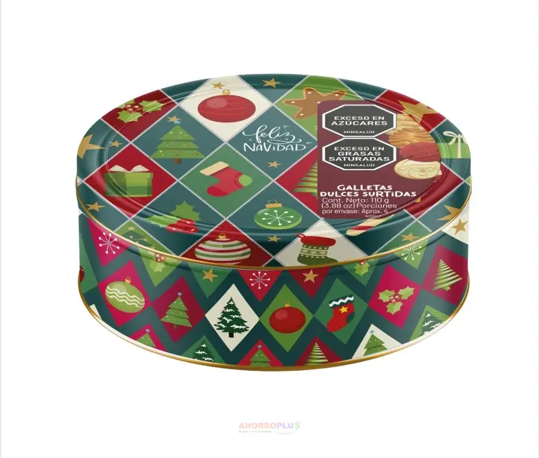 NVD GALLETA NOEL LATA SURTIDA 110GR