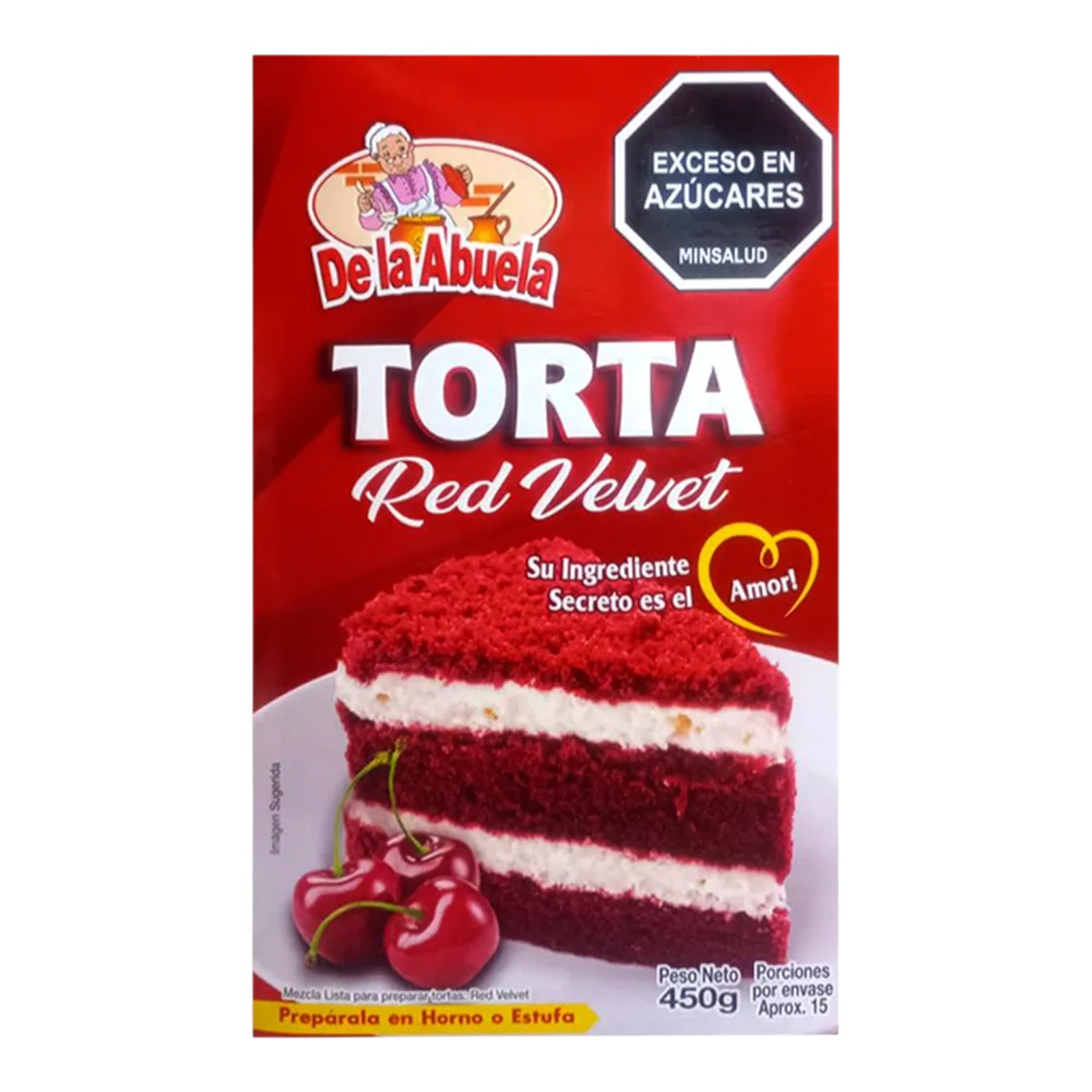 NVD TORTA RET VELVET DE LA ABUELA *450GR *12