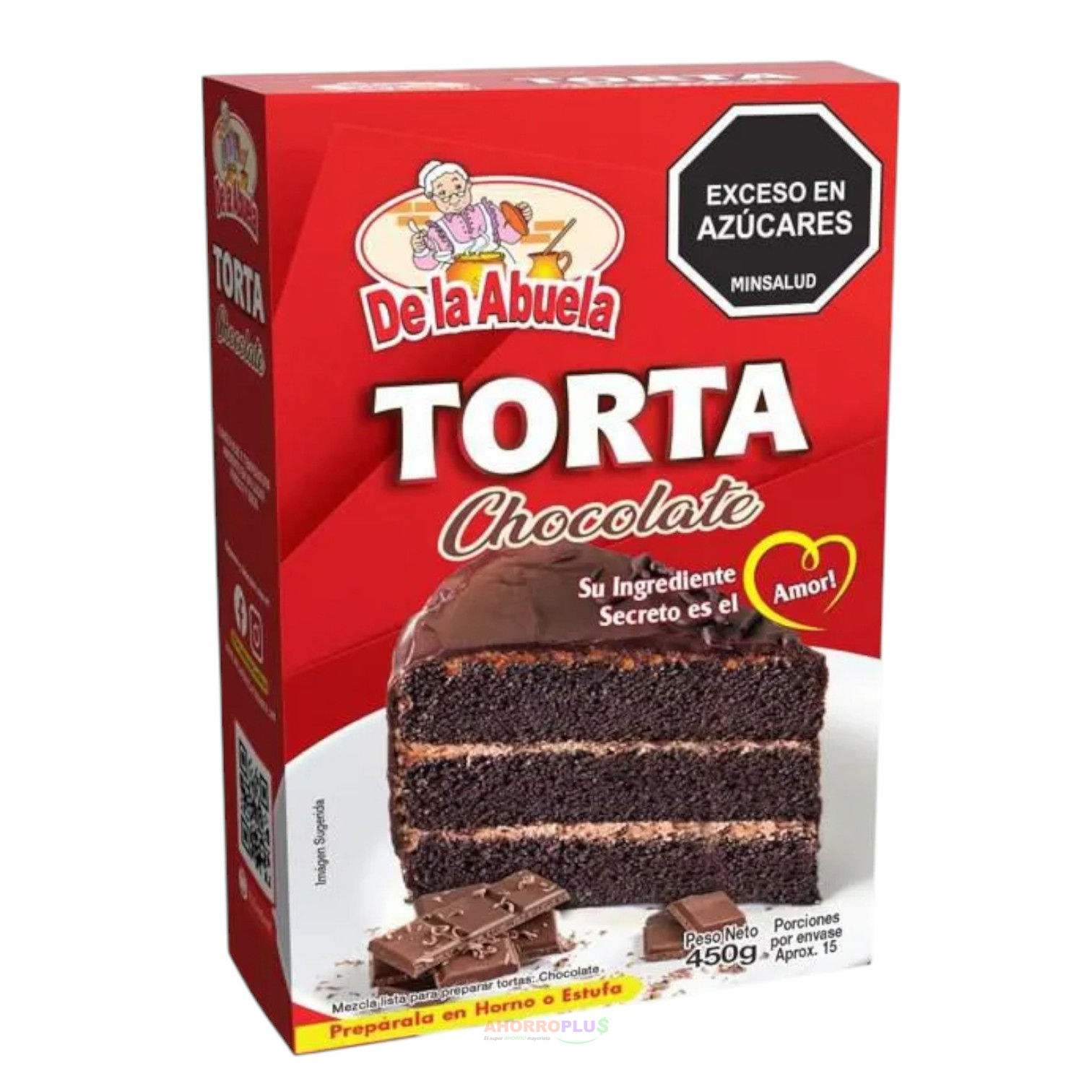 NVD TORTA CHOCOLATE DE LA ABUELA *450GR *12