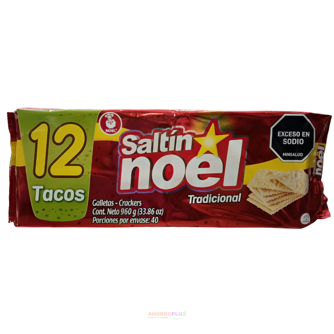 GALLETAS SALTIN NOEL ROJA TC*12 960GR CJ*6
