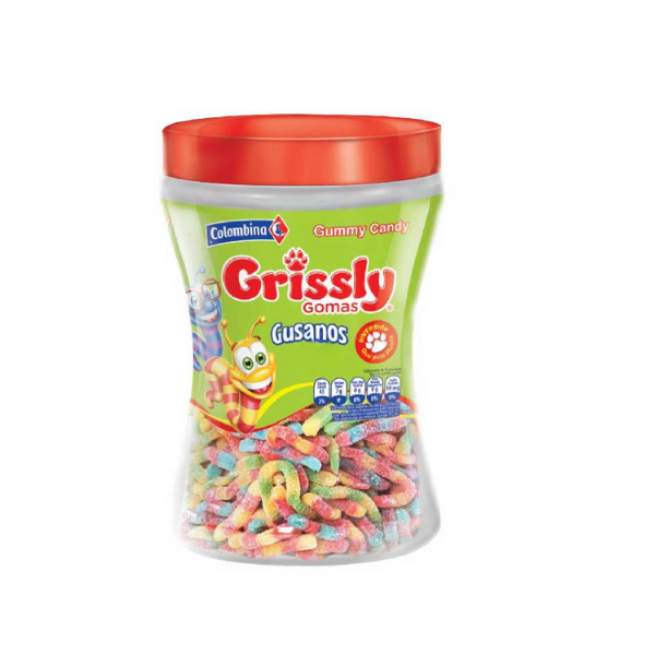 691-1 GOMA GRISSLY TARRO GUSANO*200 600GR*8 - Imagen 1