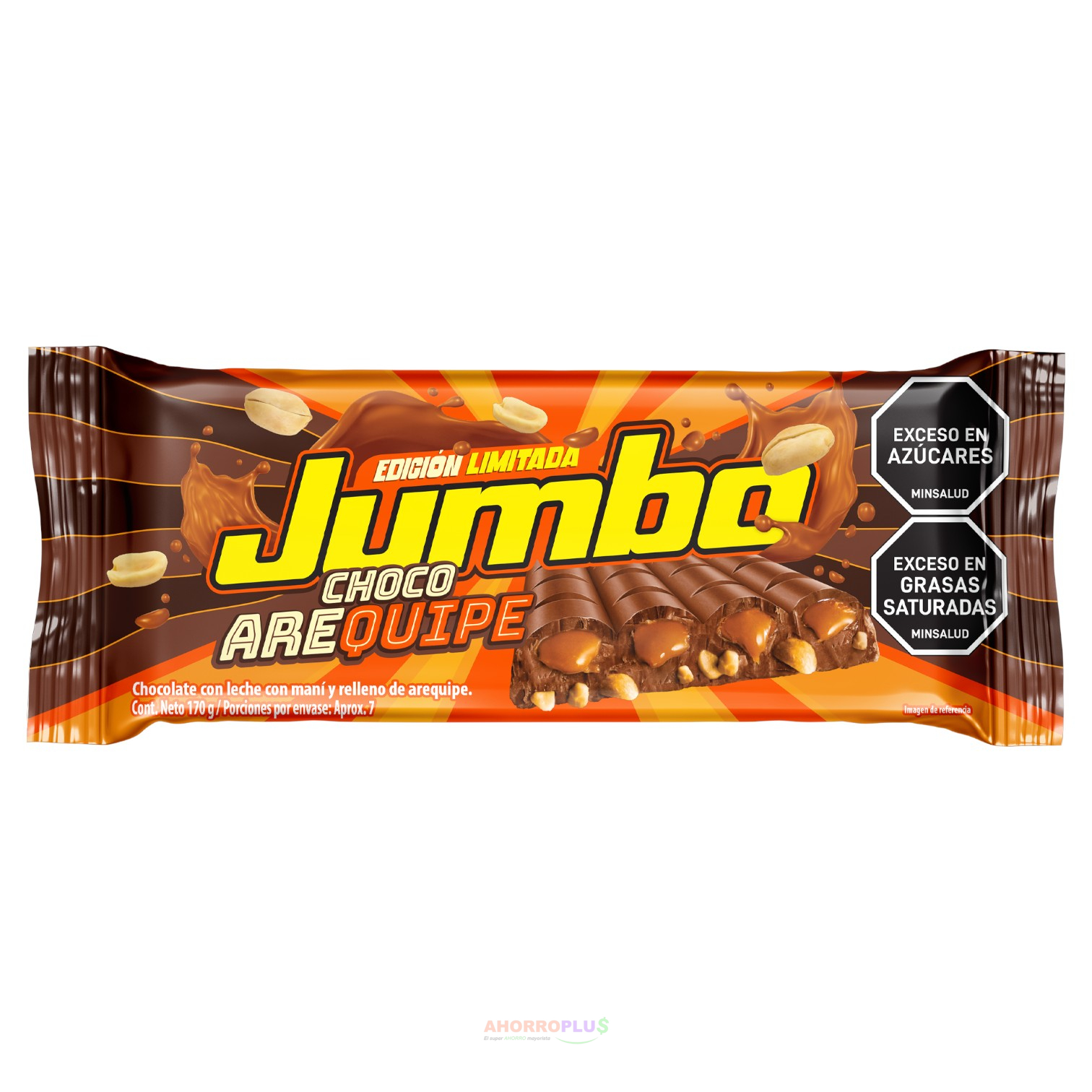 CHOCOLATINA JUMBO CHOCO AREQUIPE*6 1020GR*12