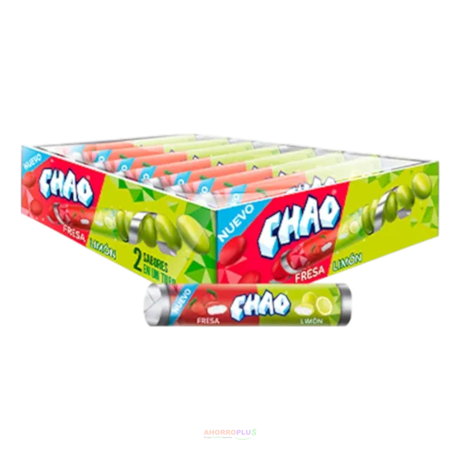 MENTA CHAO TUBO FRESA-LIMON*12 *12