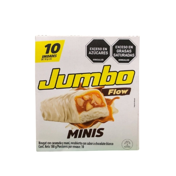 875-1 CHOCOLATINA JUMBO FLOW BLANCA MINI*10 UNID 18GR CJ*18 - Imagen 1