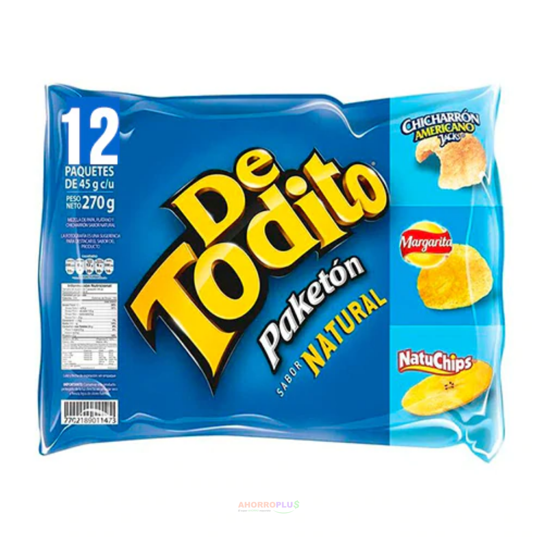 DETODITO NATURAL 540GR PAQ*12