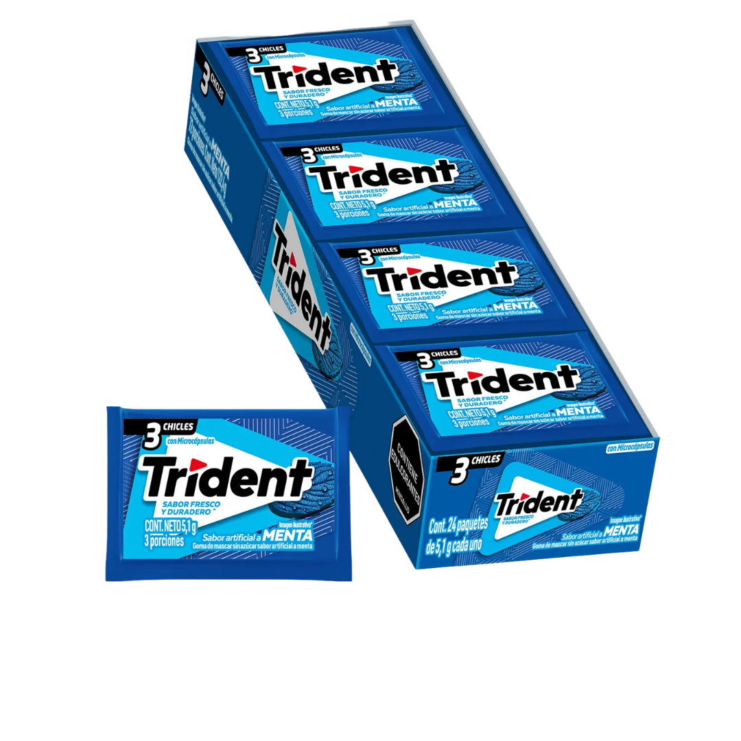CHICLE TRIDENT*24 S. MENTA CJ*30