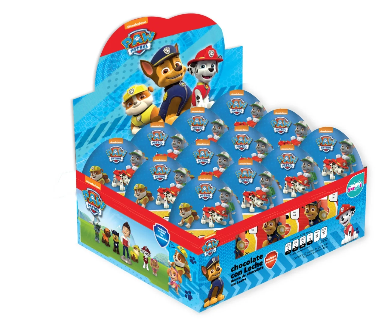 HUEVO PAW PATROL CON SORPRESA DIS*12