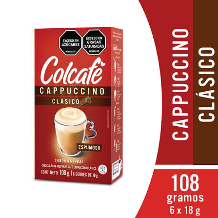 COLCAFE CAPPUCCINO CLASICO SOBRES 108GR*12