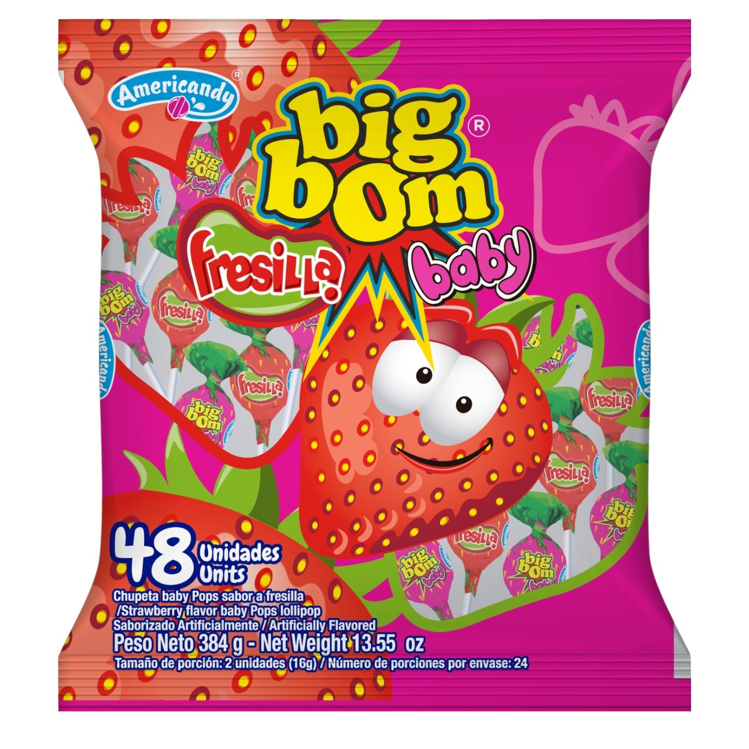 CHUPETA BIG BOM FRESILLAS*48GR CJ*24