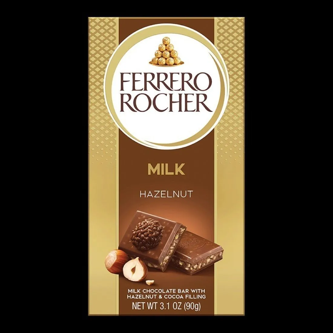 CHOCOLATE FERRERO MILK *90GR CJ*8