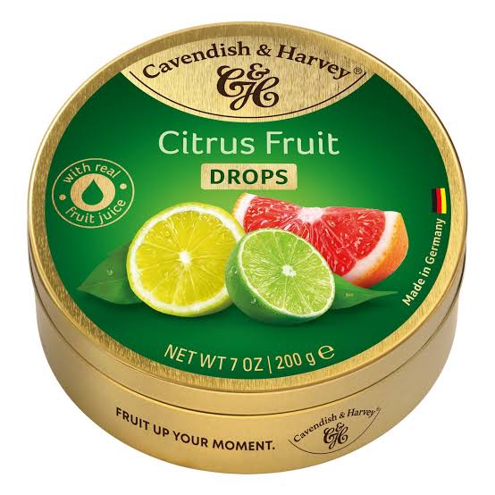 CAVENDISH CITRUS FRUIT DROPS *200GR CJ*9