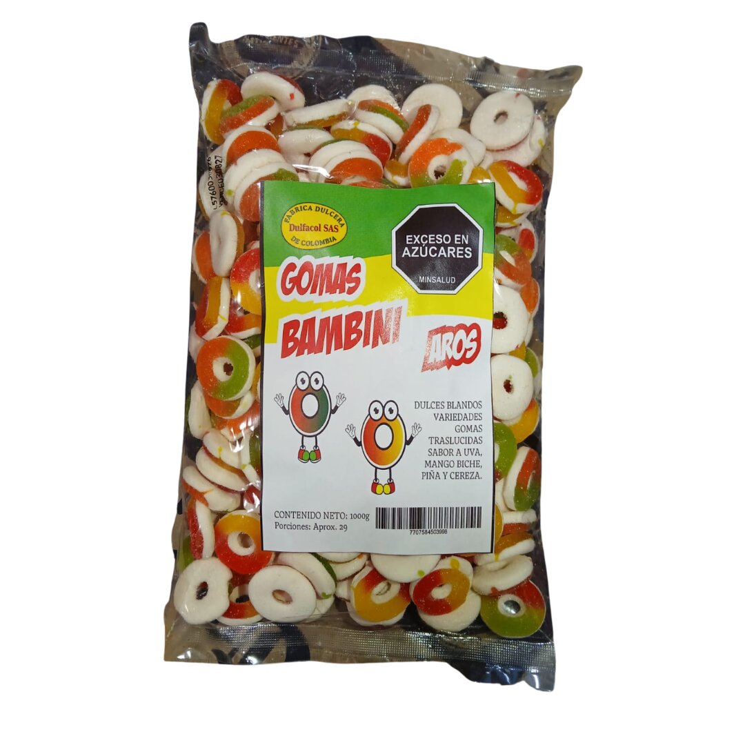GOMAS BAMBINI AROS *1KG CJ*12