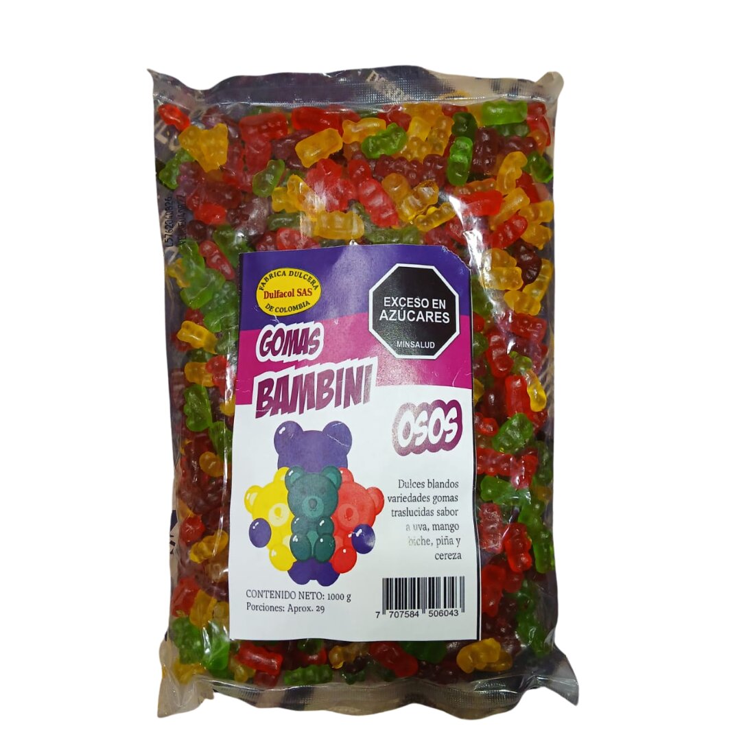 GOMAS BAMBINI OSOS 1KG CJ*12