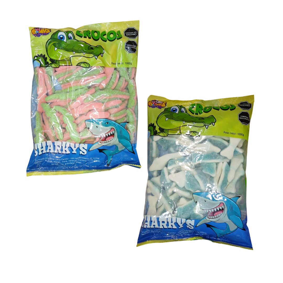 GOMA COCODRILO - TIBURON 1KG CJ*12