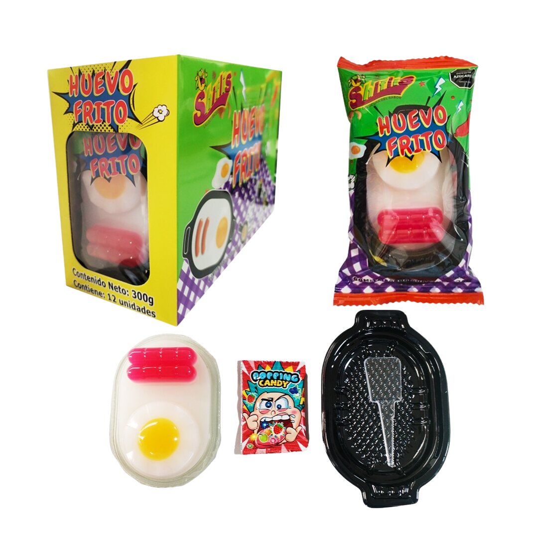 GOMA HUEVO FRITO - SALCHICHA *12 CJ*24