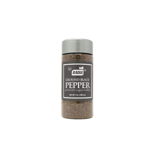 BADIA GROUND BLACK PEPPER 198GR CJ*12