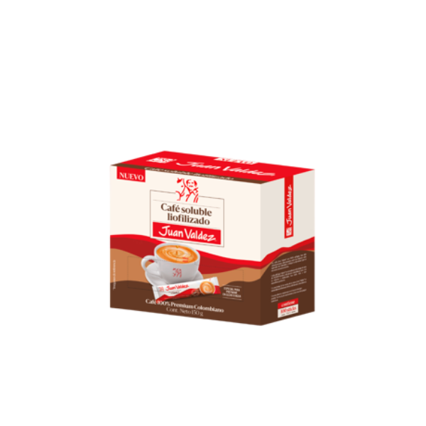 CAFE JUAN VALDEZ CAJA*100STICKS 150GR*12